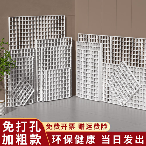 网格片作品展示架超市货架隔板网格展示架铁艺铁丝网墙面格子挂网