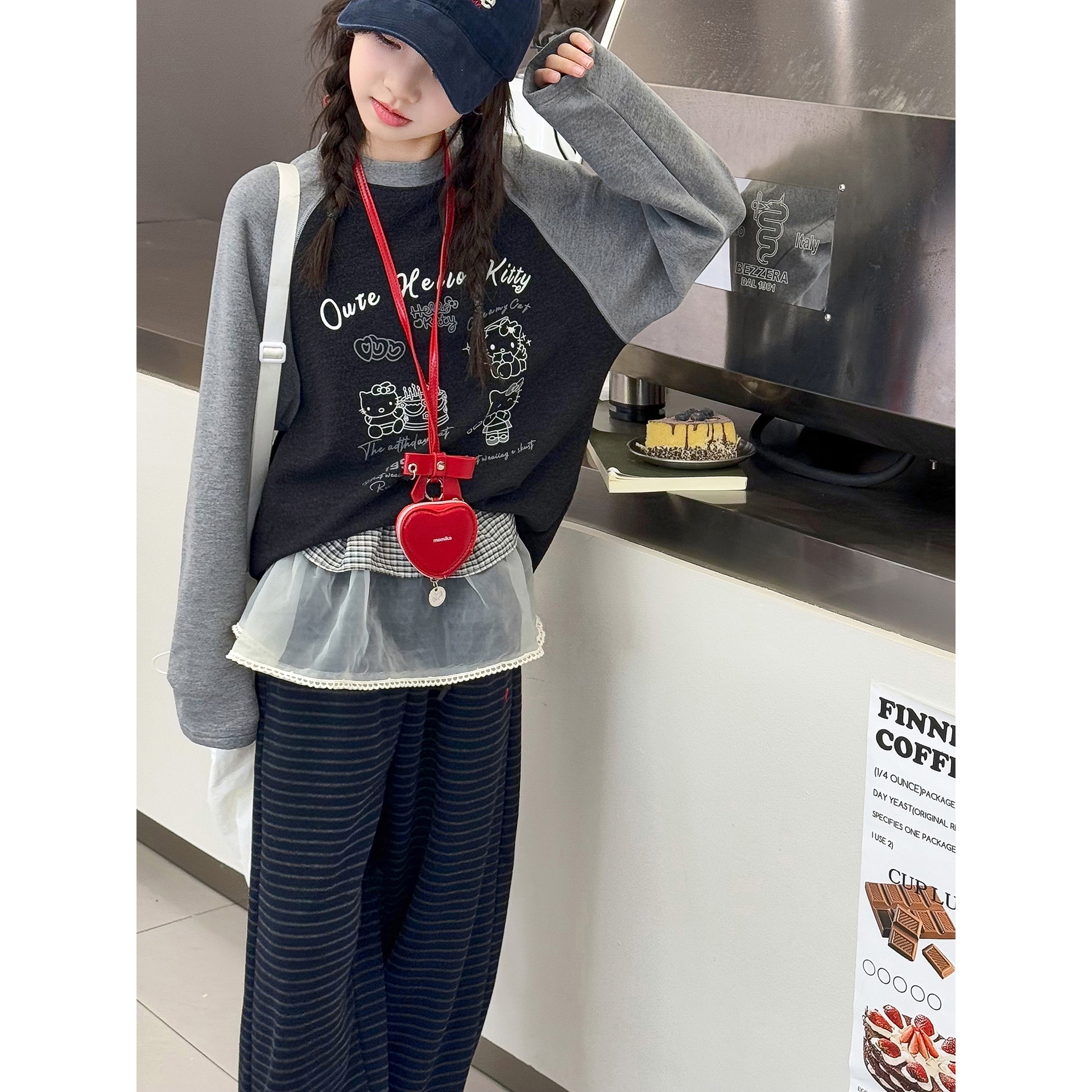 女童卫衣秋冬装2025新款女孩大童韩系磨毛打底衫儿童冬季内搭上衣