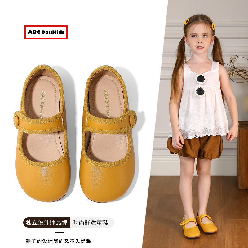 儿童简约百搭公主鞋女宝宝平底鞋