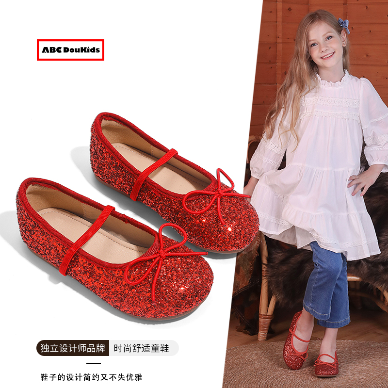 女童公主鞋2025春季新款百搭