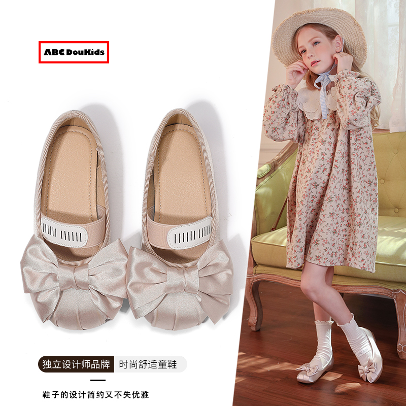 时尚女童公主鞋小女孩洋气软底鞋