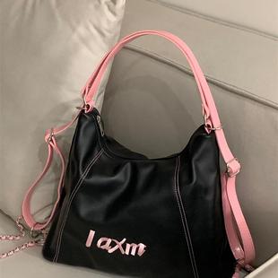 小众设计学生上课通勤单肩斜挎包 大容量双肩包包女士2025秋冬新款