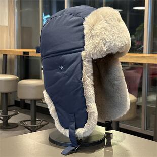 雷锋帽男冬季加绒加厚保暖大头围护耳帽东北户外骑车御寒滑雪帽女