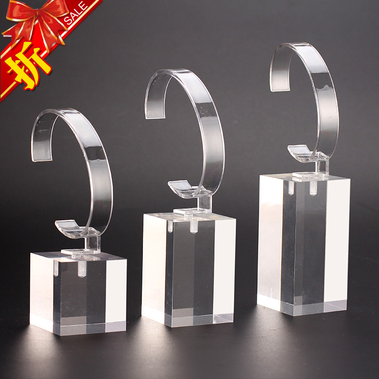 佰镶亚克力透明手表展示收纳架手表展示支架手表托架首饰拍摄道具