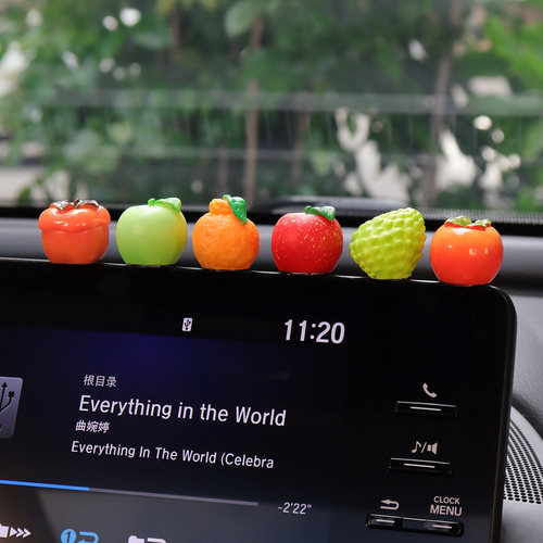 汽车屏幕水果车载摆件