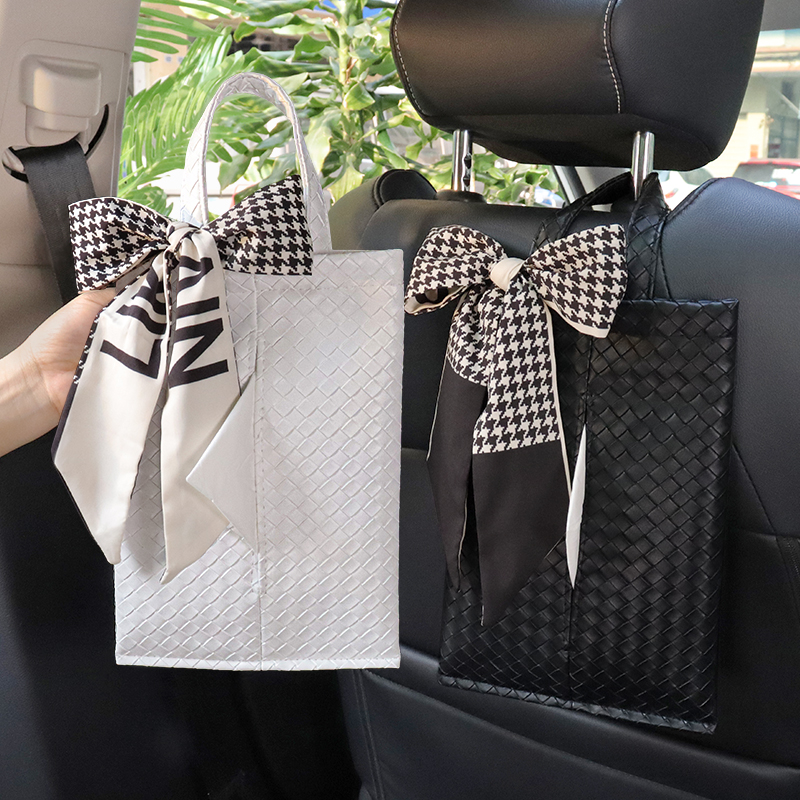 车载椅背挂式多功能纸巾盒