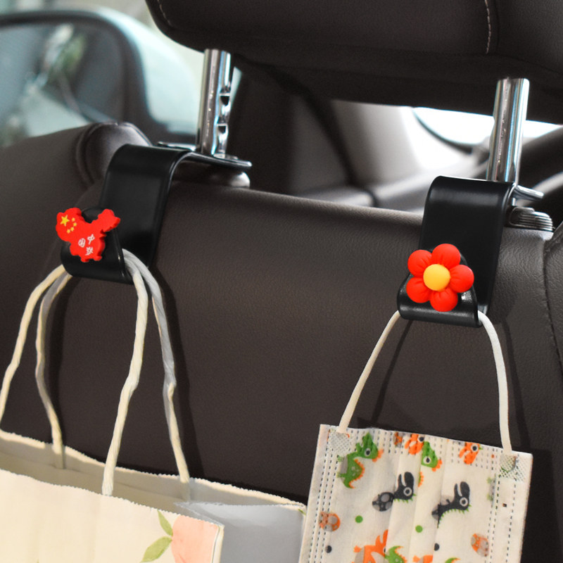 汽车后排挂钩椅背挂钩车内车载挂钩车用小挂钩国旗小红花座椅挂钩