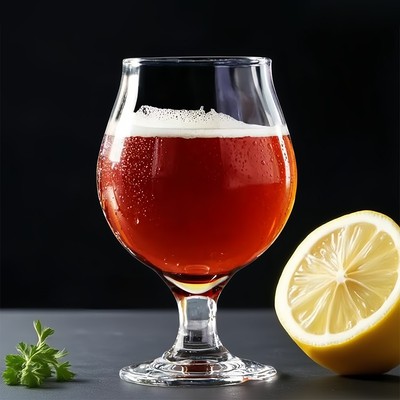 精酿啤酒杯矮脚郁金香白兰地杯品鉴试饮试酒杯酒吧酒馆专用杯新款