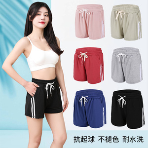 速锐达运动短裤女夏季宽松休闲时尚牛奶丝三分裤新款韩版沙滩热裤