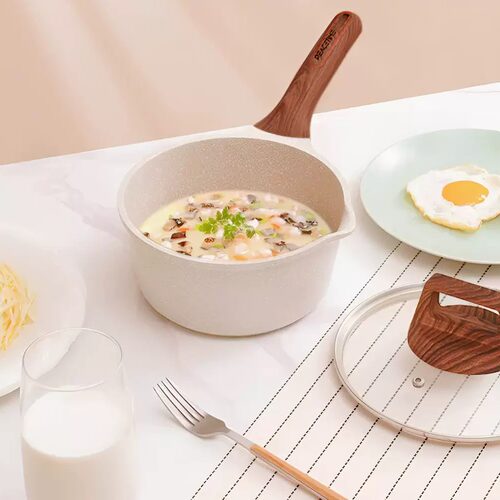 麦饭石不粘奶锅泡面锅
