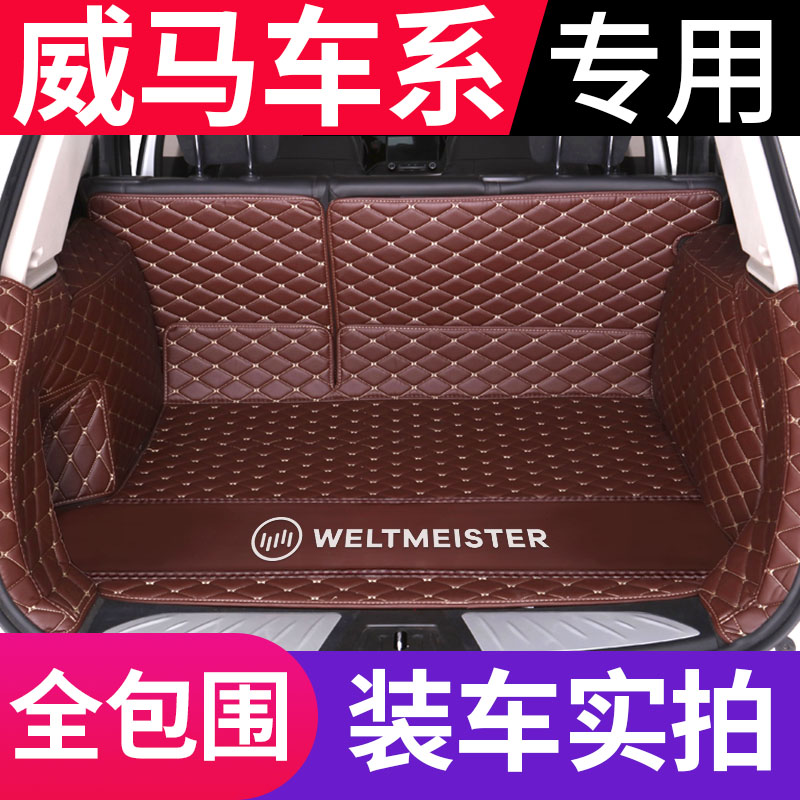 威马EX5 EX6 W6专用全包围汽车皮革后备箱垫
