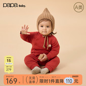 宝宝连体衣男女宝加厚保暖小马婴儿爬服 新品 fulu papa爬爬冬季