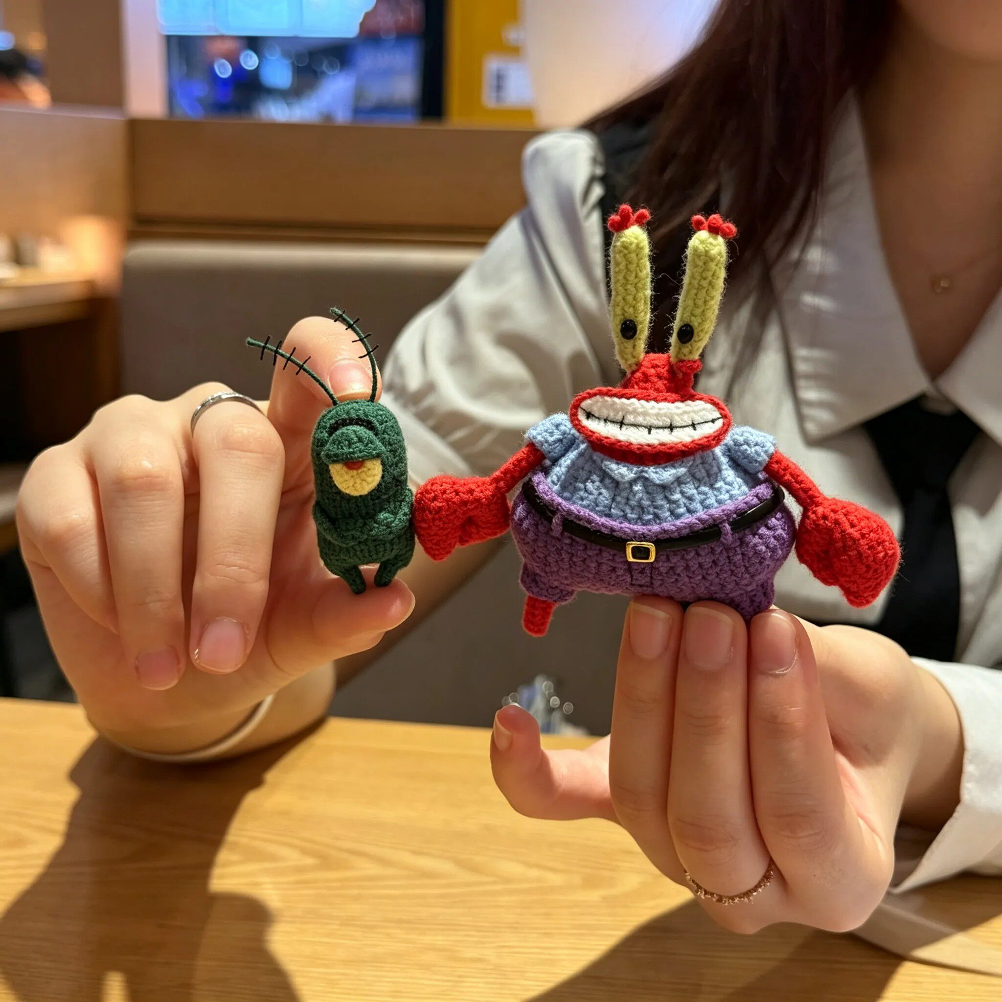比奇堡蟹老板钩织DIY材料包