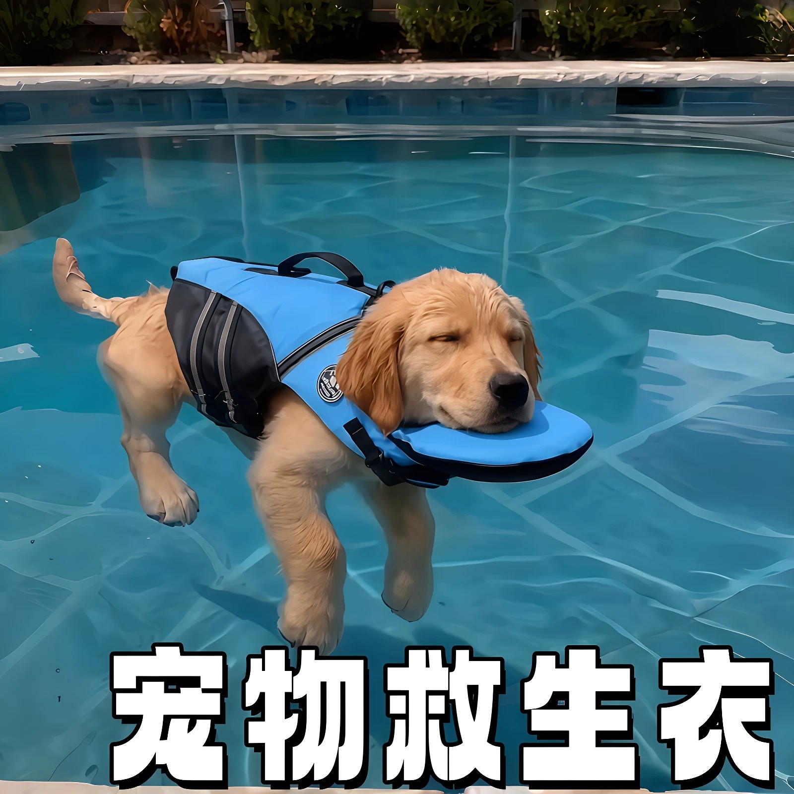 中大型犬防溺水宠物救生泳衣