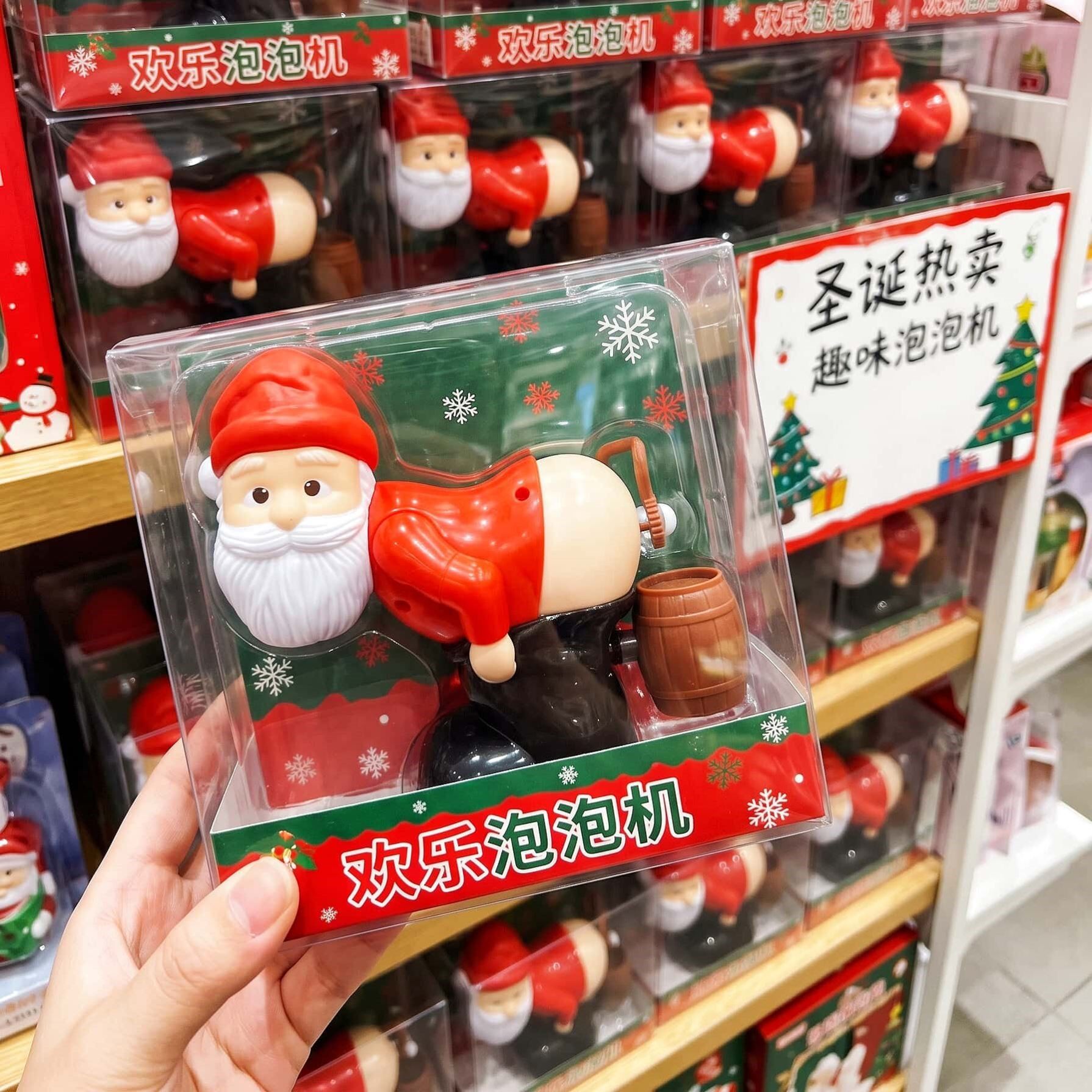 圣诞老人电动泡泡机耐摔搞怪