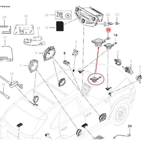 比亚迪S6中置扬声器G6速锐e6思锐G5秦S7唐宋MAX仪表音响喇叭原厂