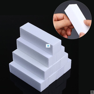 White Nail Art Buffers Sanding Block Buffing Grinding Polish
