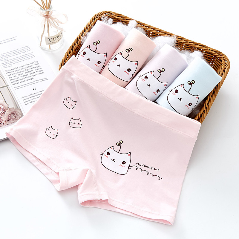 女童内裤棉质平角短裤儿童女四角中童大童宝宝防走光安全女宝裤衩