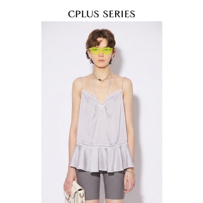 [经典款]CPlus Series真丝蕾丝拼接吊带上衣渡假千金1.0