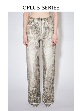 秋冬新品ivy吕颖博主同款【CPLUS SERIES】做旧豹纹印花长裤