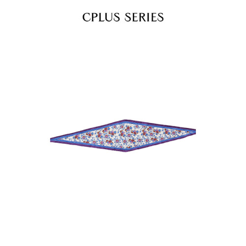 【CPLUS SERIES】复古玫瑰印花桑蚕丝丝巾精致百搭