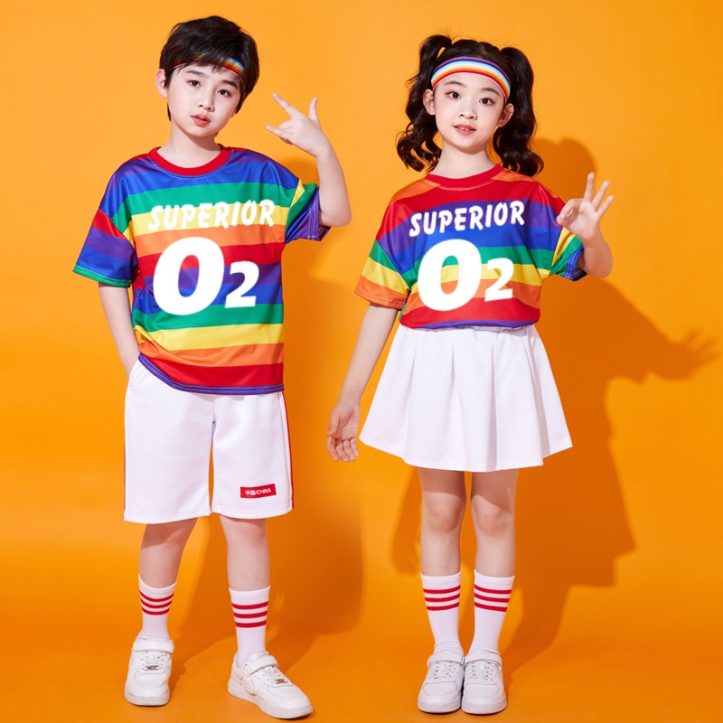 儿童啦啦队演出服装小学生运动会