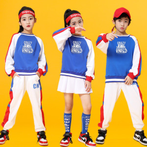 元旦运动会服装儿童啦啦操演出服中小学生团体舞蹈拉拉队爵士服装