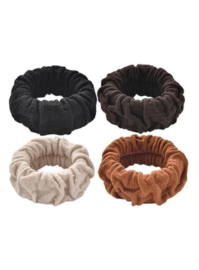 扎丸子头马尾无缝不伤发