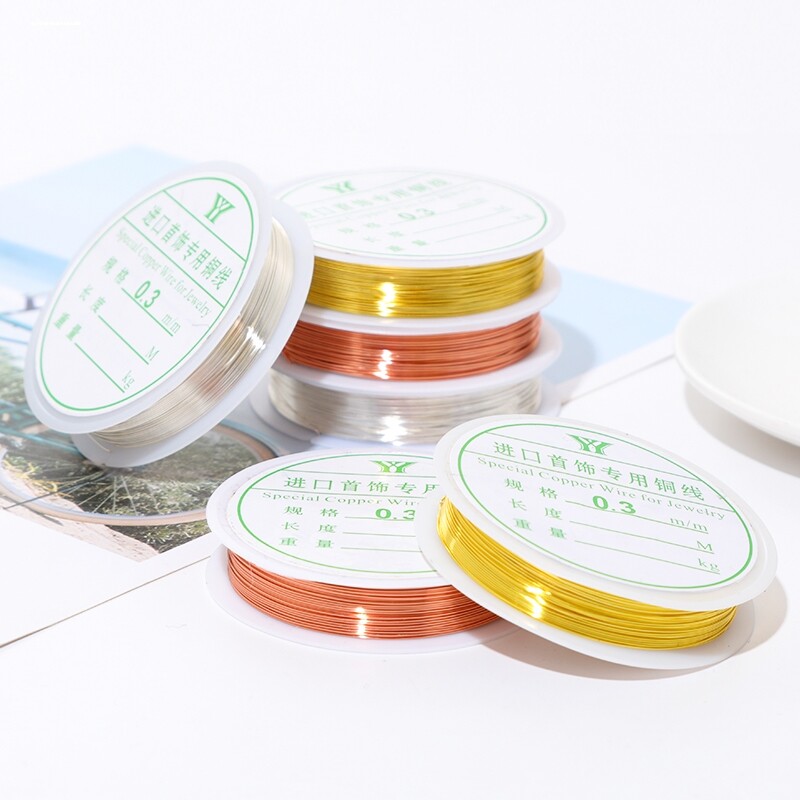 铜丝手工细铜丝镀银手饰导线穿珠引线丝网花花艺材料扎线图片