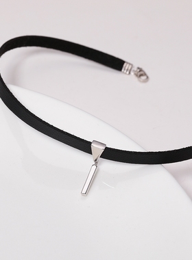 网红项圈女颈带choker黑