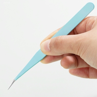 手帐专用小镊子燕窝挑毛可爱diy贴纸尖弯头手工夹子工具维修聂子