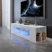 现代简约高光泽LED电视柜视听柜客厅带灯家具 收纳柜小户型