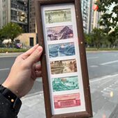 大好河山祖国相框增运多金相框相框摆台桌面摆件山水画挂新年礼物