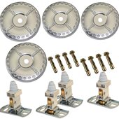 阳台手摇晾衣架配件顶轮滑轮升降晾衣架装 饰盖支架晒衣架配件通用