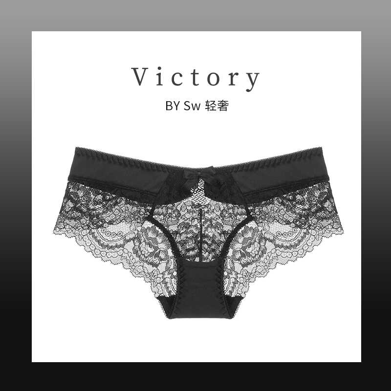 维多利亚欧美性感蕾丝镂空内裤