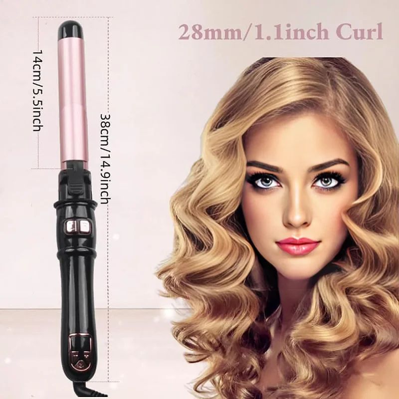 Automatic Hair Curler 1.1inches Rotating Curling Iron with L