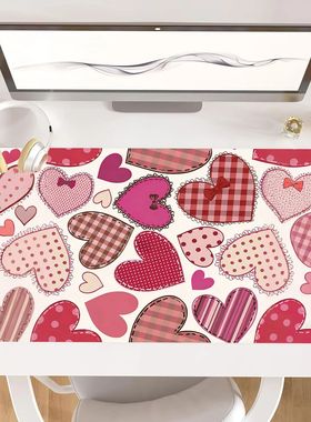 Large Mouse Pad,XXL Gaming Mousepad Heart-shaped Love Anti-S