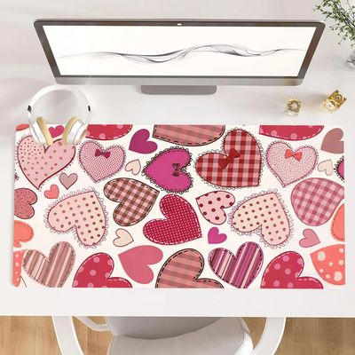 Large Mouse Pad,XXL Gaming Mousepad Heart-shaped Love Anti-S
