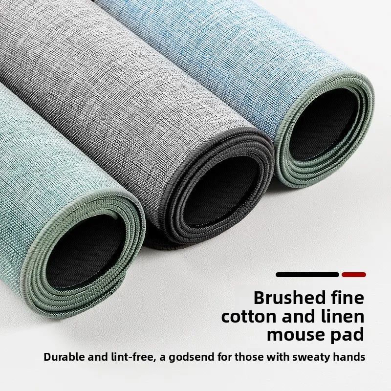 Gaming Mouse Pad Cotton and Linen Rubber XXL Mouse Mat Large