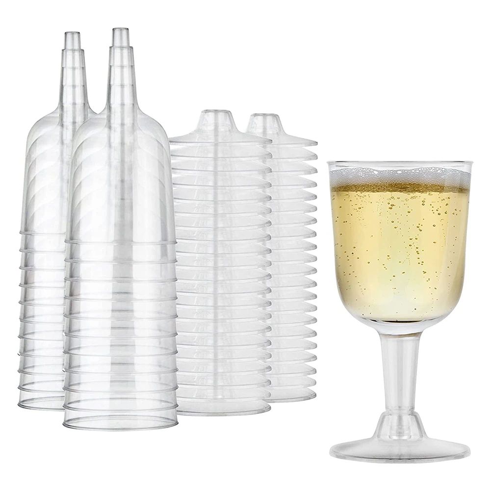 Clear Plastic Wine Glass Recyclable- Shatterproof Wine Gobl