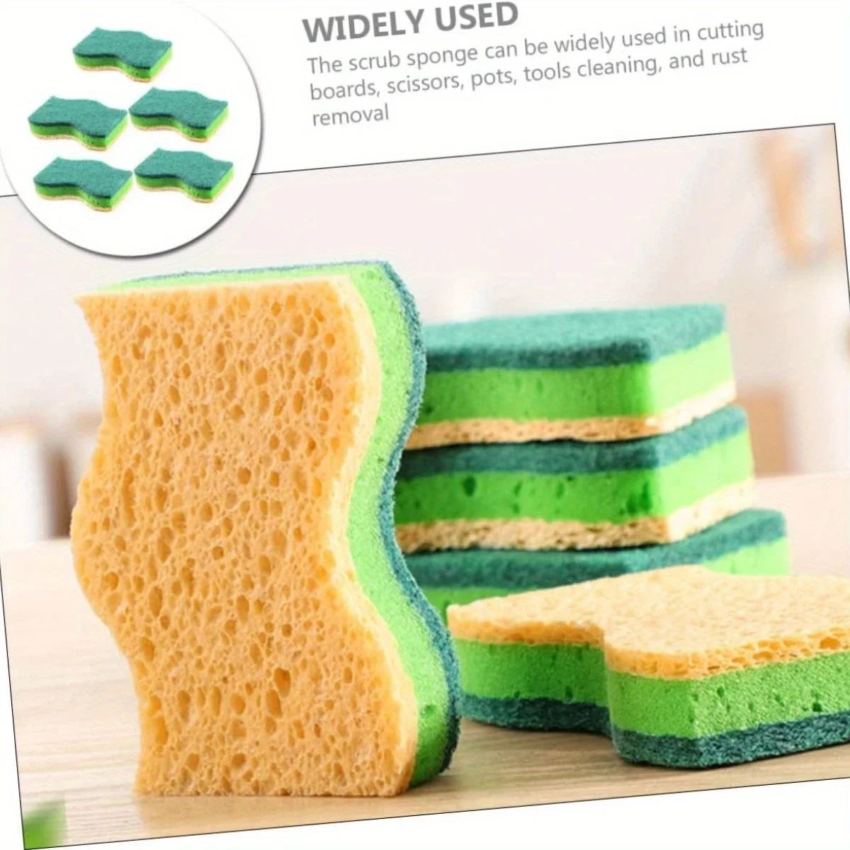 3-in-1 Cleaning Powerhouse Non-Scratch Cellulose Household K