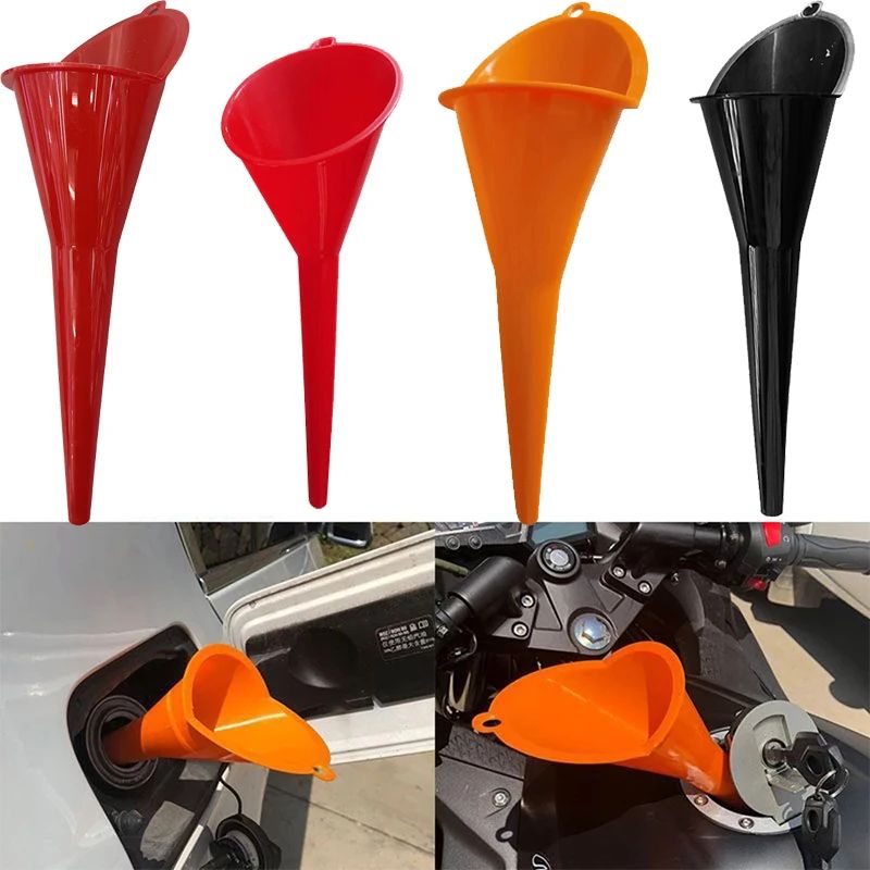 Car Refueling Multi-Function Longer Stem Plastic Funnel Gaso