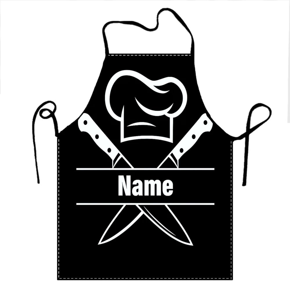 Custom Name Chef Apron Heavy-Duty Polyester with Kitchen Ute
