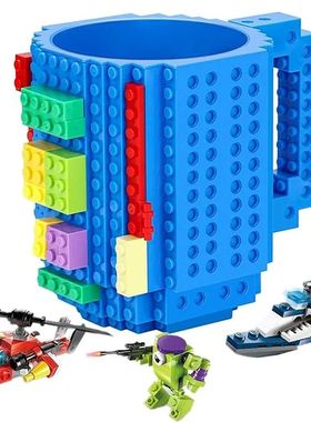 350ml Creative  Building Blocks Design Milk Coffee Mug Cups