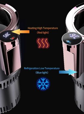 Portable Smart 2 In 1 12V Car Cup Cooler Warmer for Outdoor