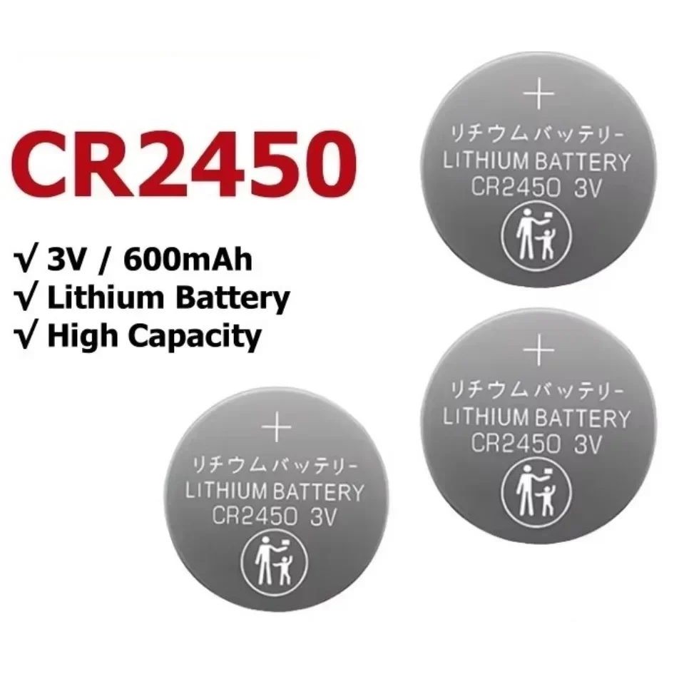 New2-50pcs CR2450 Watch Buttom Battery KCR2450 5029LC LM2450