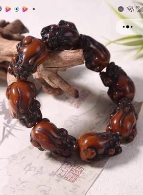 爆量每日严选八方来财貔貅手串专柜精品复古做旧男女同款树脂手链