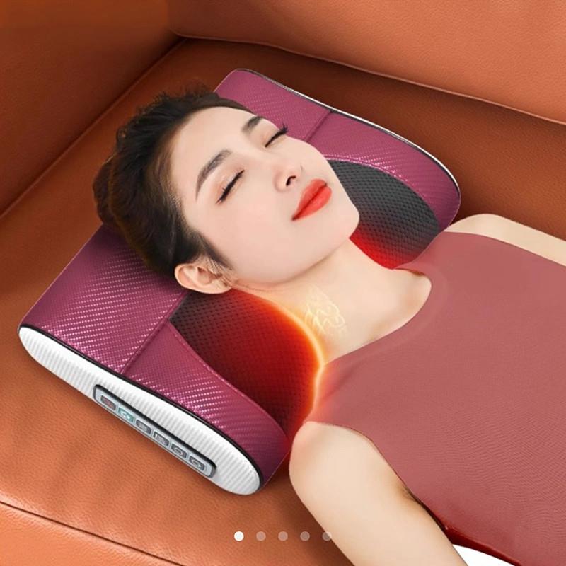 德国正品智能按摩枕背部腰部颈椎按摩器仪炬点多功能家用揉捏枕头