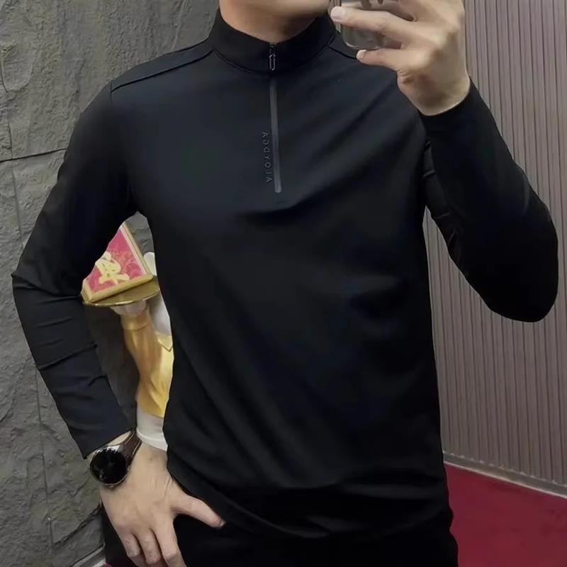 凡凡时尚男装专柜长袖加绒上衣立领翻领时尚休闲修身运动卫衣拉链