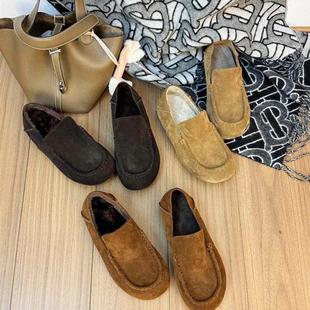 4公分2025秋冬Row极简慵懒老钱风巨舒服一脚蹬懒人J3030 HIBao